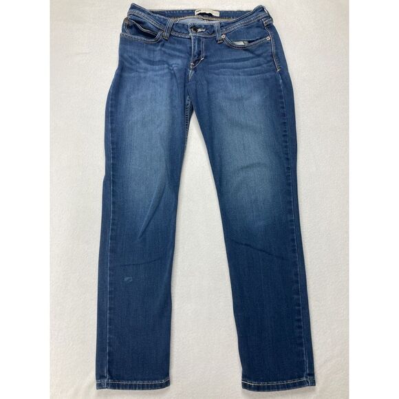 Levis Blue Low Rise Skinny Fit Bold Curve Stretch Denim Jean Womens 31x28 - Picture 1 of 10